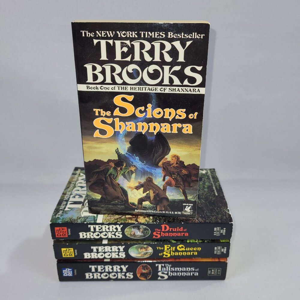 Terry Brooks Set 4 Books Heritage of Shannara Paperback Fantasy Novel